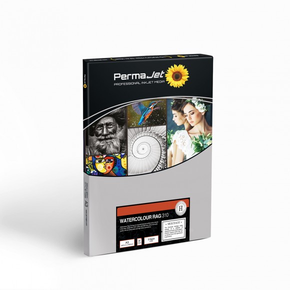 PermaJet Watercolour Rag 310gsm A3 - 25 Sheets